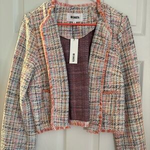 BB Dakota Women's Multicolor Tweed Blazer